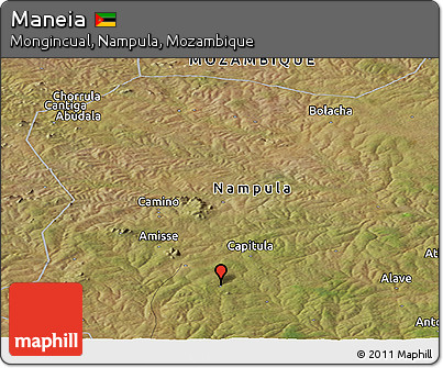 Satellite Panoramic Map of Maneia