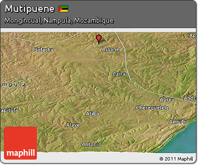 Satellite Panoramic Map of Mutipuene