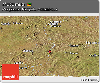 Satellite Panoramic Map of Mutumua