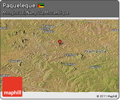 Satellite Panoramic Map of Paqueleque