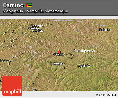 Satellite Panoramic Map of Camino