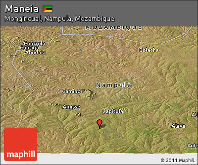Satellite Panoramic Map of Maneia