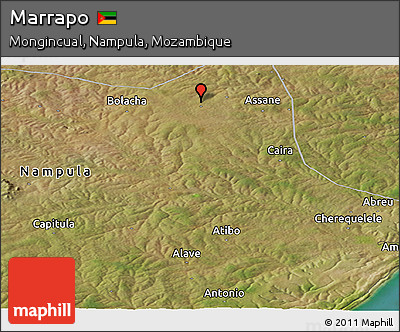 Satellite Panoramic Map of Marrapo