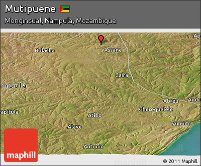 Satellite Panoramic Map of Mutipuene