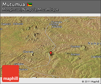 Satellite Panoramic Map of Mutumua
