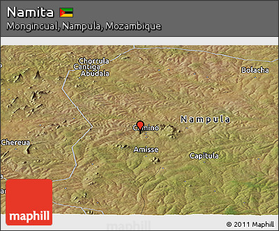 Satellite Panoramic Map of Namita