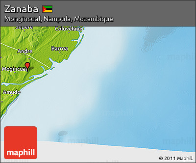 Physical 3D Map of Zanaba