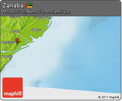 Physical 3D Map of Zanaba