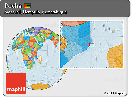 Political Location Map of Pocha