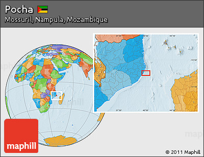 Political Location Map of Pocha