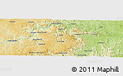 Physical Panoramic Map of the area around 15° 27' 46" S, 40° 43' 30" W