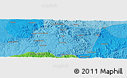Political Panoramic Map of the area around 15° 27' 46" S, 40° 43' 30" W