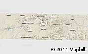 Shaded Relief Panoramic Map of the area around 15° 27' 46" S, 40° 43' 30" W