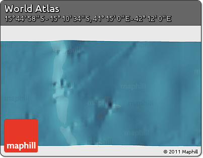 Satellite 3D Map of the Area around 15° 27' 46" S, 41° 43' 30" E