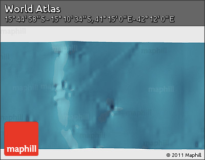 Satellite 3D Map of the Area around 15° 27' 46" S, 41° 43' 30" E