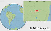 Savanna Style Location Map of the area around 15° 27' 46" S, 44° 58' 30" W