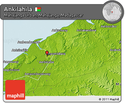 Physical 3D Map of Ankilahila