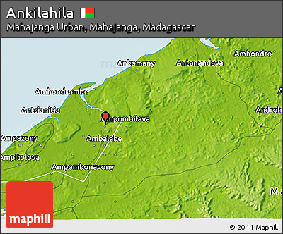 Physical 3D Map of Ankilahila