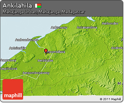 Physical 3D Map of Ankilahila