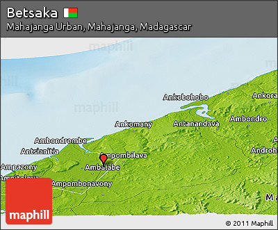 Physical Panoramic Map of Betsaka