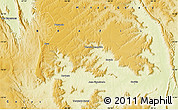 Physical Map of the area around 15° 27' 46" S, 46° 40' 29" W