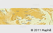 Physical Panoramic Map of Serra Bonita