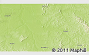 Physical 3D Map of the area around 15° 27' 46" S, 50° 55' 29" W