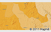 Political 3D Map of the area around 15° 27' 46" S, 50° 55' 29" W