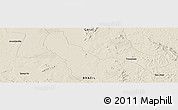 Shaded Relief Panoramic Map of the area around 15° 27' 46" S, 50° 55' 29" W