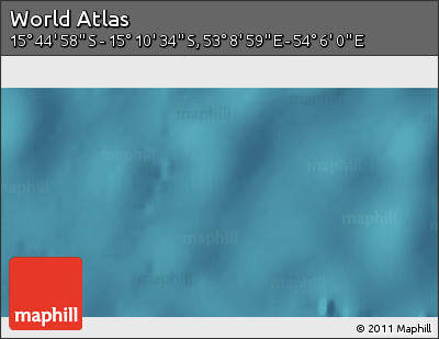 Satellite 3D Map of the Area around 15° 27' 46" S, 53° 37' 30" E