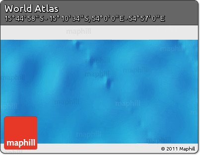 Physical 3D Map of the Area around 15° 27' 46" S, 54° 28' 30" E