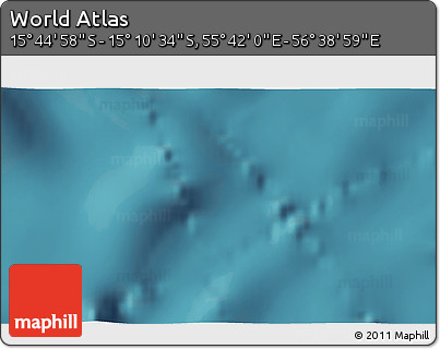 Satellite 3D Map of the Area around 15° 27' 46" S, 56° 10' 29" E
