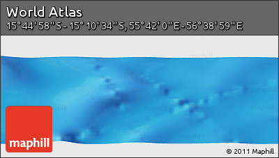 Physical Panoramic Map of the Area around 15° 27' 46" S, 56° 10' 29" E