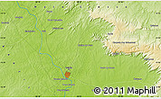 Physical Map of Várzea Grande