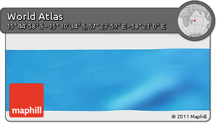 Physical Panoramic Map of the Area around 15° 27' 46" S, 57° 52' 30" E