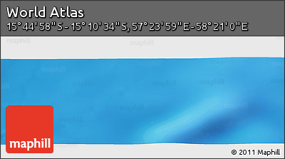 Physical Panoramic Map of the Area around 15° 27' 46" S, 57° 52' 30" E