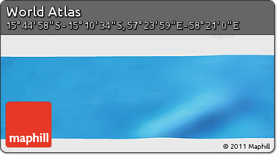 Physical Panoramic Map of the Area around 15° 27' 46" S, 57° 52' 30" E