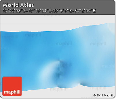 Physical 3D Map of the Area around 15° 27' 46" S, 59° 34' 30" E
