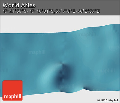 Satellite 3D Map of the Area around 15° 27' 46" S, 59° 34' 30" E