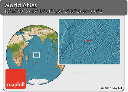 Satellite Location Map of the Area around 15° 27' 46" S, 65° 31' 30" E