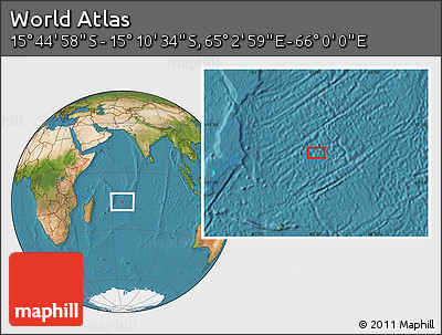 Satellite Location Map of the Area around 15° 27' 46" S, 65° 31' 30" E