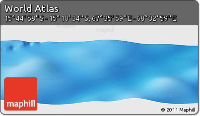 Physical Panoramic Map of the Area around 15° 27' 46" S, 68° 4' 29" E