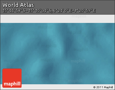 Satellite 3D Map of the Area around 15° 27' 46" S, 6° 52' 30" E