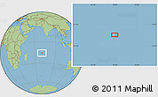 Savanna Style Location Map of the area around 15° 27' 46" S, 70° 37' 30" E