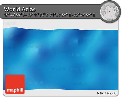 Shaded Relief 3D Map of the Area around 15° 27' 46" S, 72° 19' 29" E