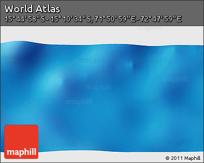 Shaded Relief 3D Map of the Area around 15° 27' 46" S, 72° 19' 29" E