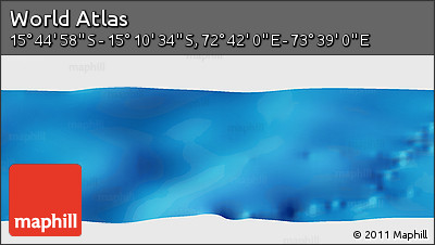 Physical Panoramic Map of the Area around 15° 27' 46" S, 73° 10' 30" E