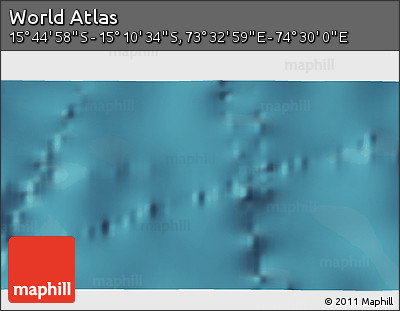 Satellite 3D Map of the Area around 15° 27' 46" S, 74° 1' 30" E