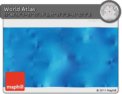 Physical 3D Map of the Area around 15° 27' 46" S, 75° 43' 29" E