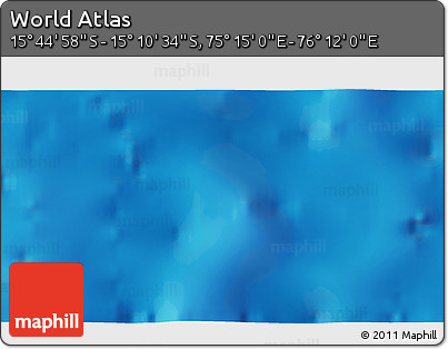 Physical 3D Map of the Area around 15° 27' 46" S, 75° 43' 29" E